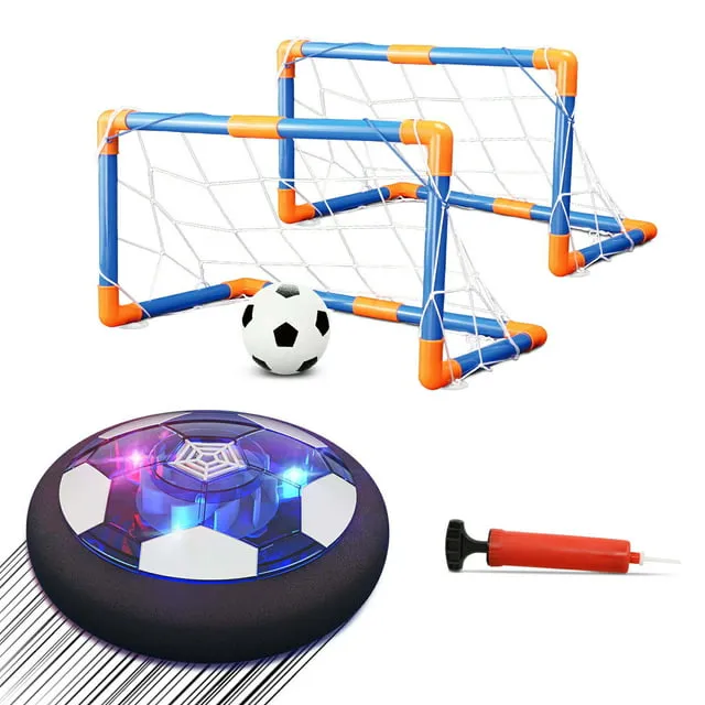 Freecat Hover Soccer Ball Set with 2 Goals, LED Rechargeable Indoor/Outdoor Games Toys for Kids Boy Girls