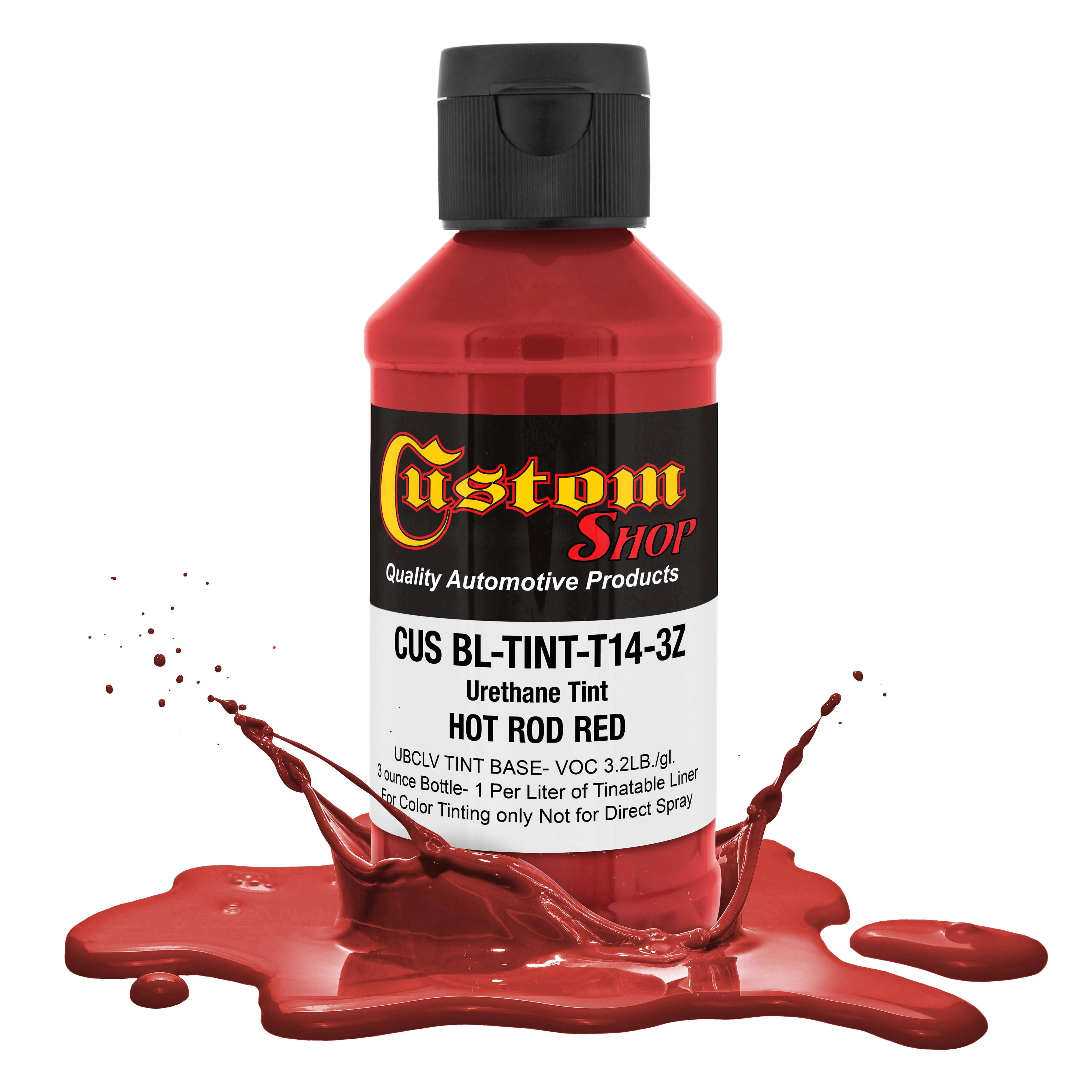 3 Ounce Hot Rod Red Color Urethane Tint Concentrate for Bed Liner Coatings