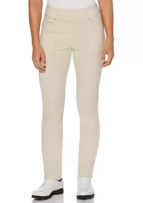 Pga Tour Women's Pull-On Pants, Silver