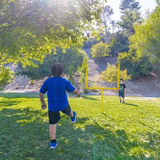 GoSports Football Field Goal Post - 6 or 8 ft Backyard Football Game