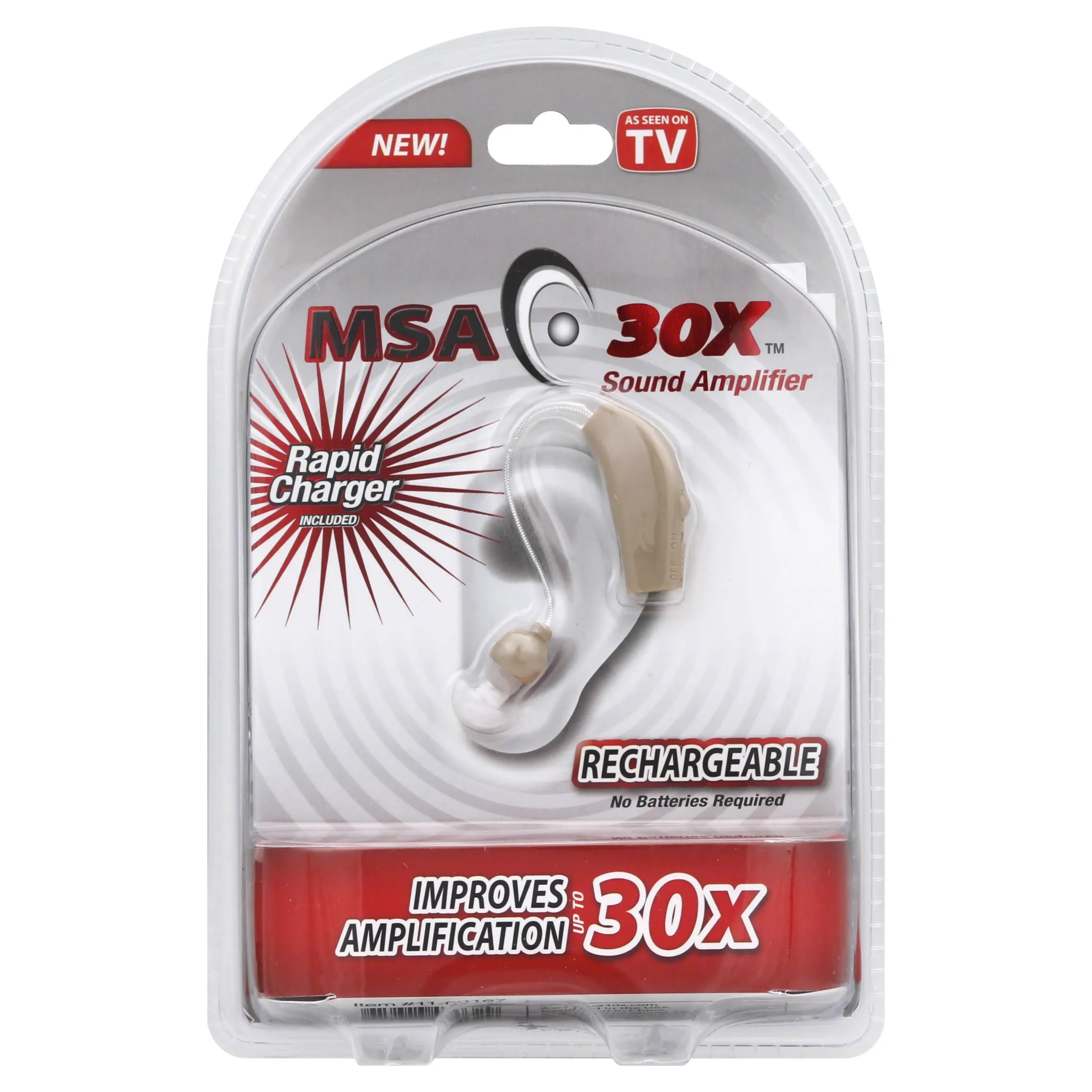 As Seen on TV MSA 30X Sound Amplifier, One Size, Elseclear