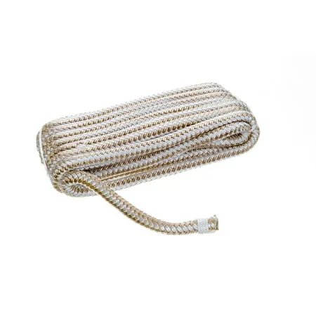 Seachoice product double braided nylon white dock line rope model 40251 5/8&#034;x25&#039;