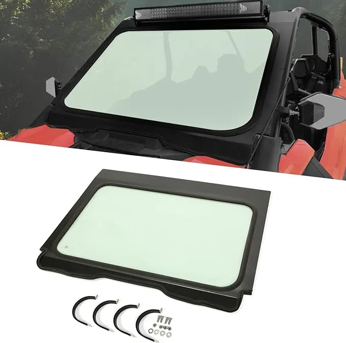 For 2020-2024 RZR Pro XP Ultimate Premium Full Glass Windshield w/Aluminum Frame