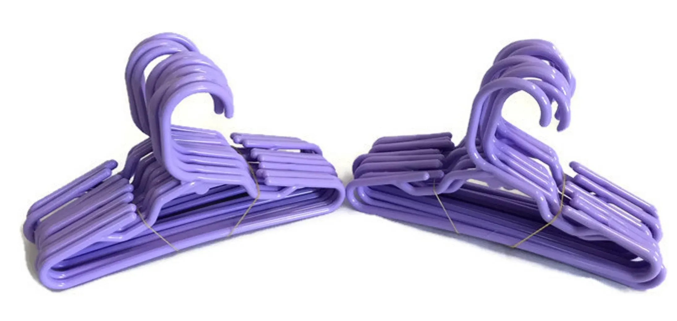 24 Lavender Plastic Hangers(2 Dz) made for 18&#034; American Girl Doll Clothes