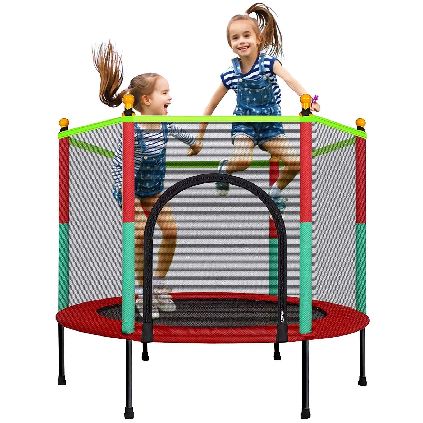 Laulry Kids Trampoline with Safety Enclosure Net - 5FT Trampoline for Toddlers ...