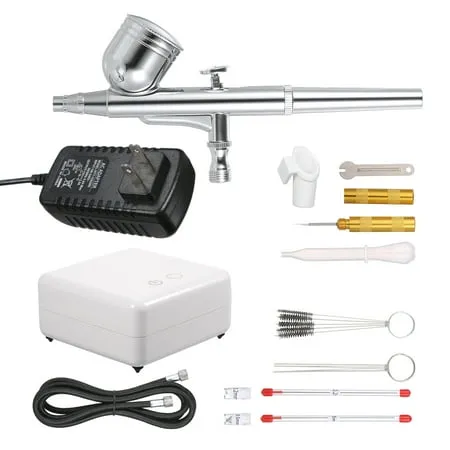 Watson &amp; Webb Cake Airbrush Kit with Compressor Gravity Feed Food Grade Air B...