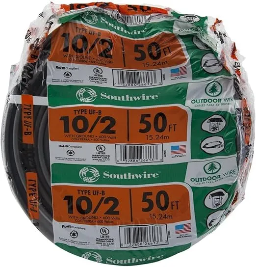 Southwire 13056722 10/2WG UF Wire