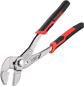 10-Inch Pliers Wrench, Quick Adjustment Button, Maximum Jaw Opening 32mm