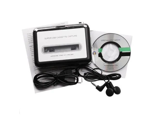 EZCAP 218 Cassette Player Old Tape To MP3 CD Converter Audio Capture Card Music Player Walkman Tape Cassette To MP3 Via PC