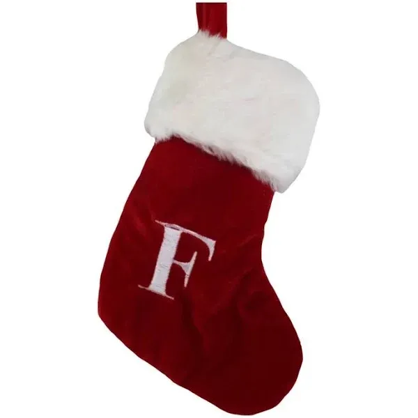 Monogrammed "F" Miniature Stocking