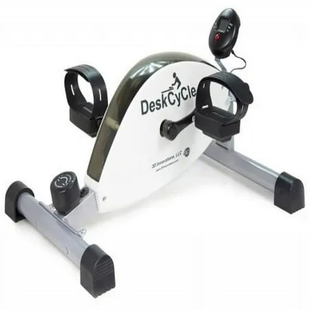 Under Desk Bike Pedal Exerciser Portable Foot Exercise Cycle White DeskCycle