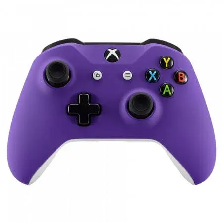 eXtremeRate Purple Soft Touch Front Housing Shell Case for Xbox One 