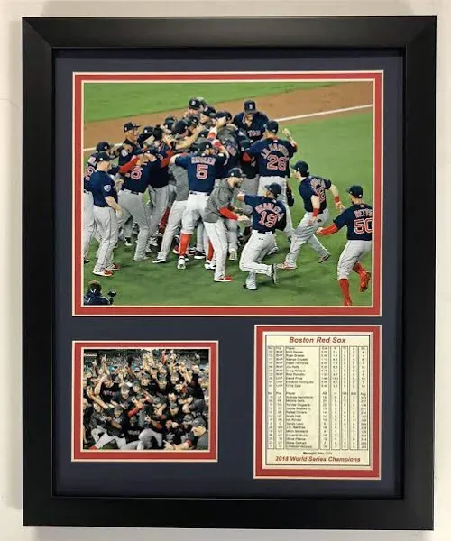 Legends Never Die MLB Boston Red Sox 2018 World Series Champions Framed Photo...