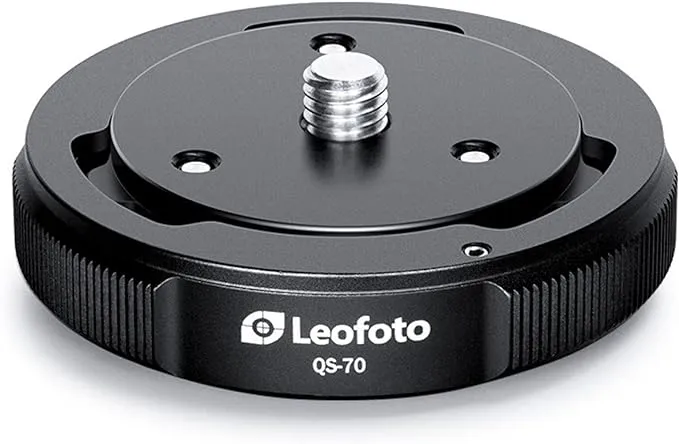 Leofoto QS-70 70mm Quick Link Set, Tripod Ball Head Quick Release Mount Set, Mounting Screw/Hole: 3/8"