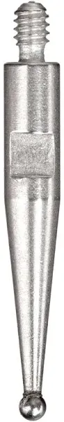 Brown & Sharpe Steel Ball Contact Point for BesTest Indicators, 0.080" Tip Dia. x 1/2" Length - 599-7049