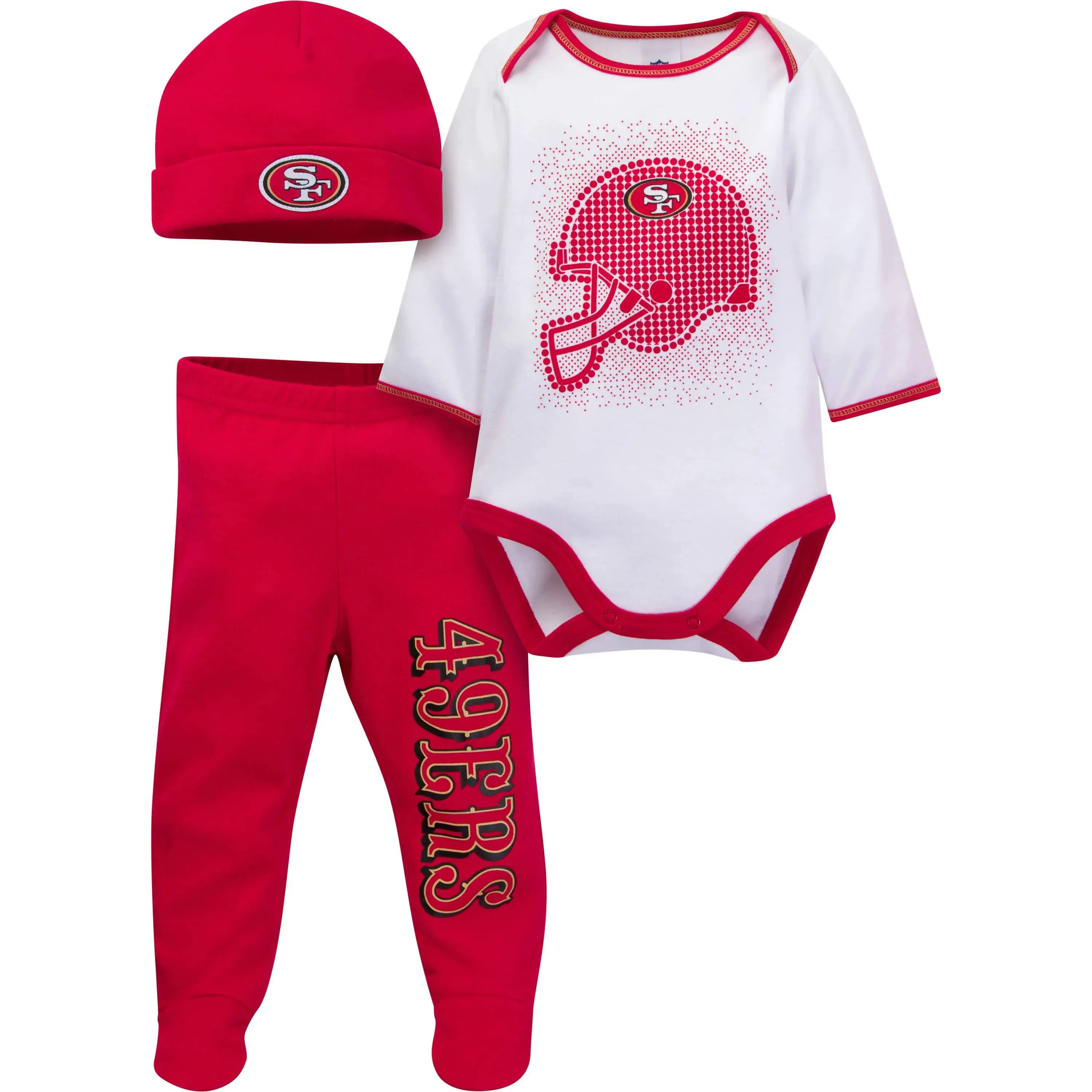 Gerber Unisex Baby NFL Team Footed Pant and Bodysuit Gift Set