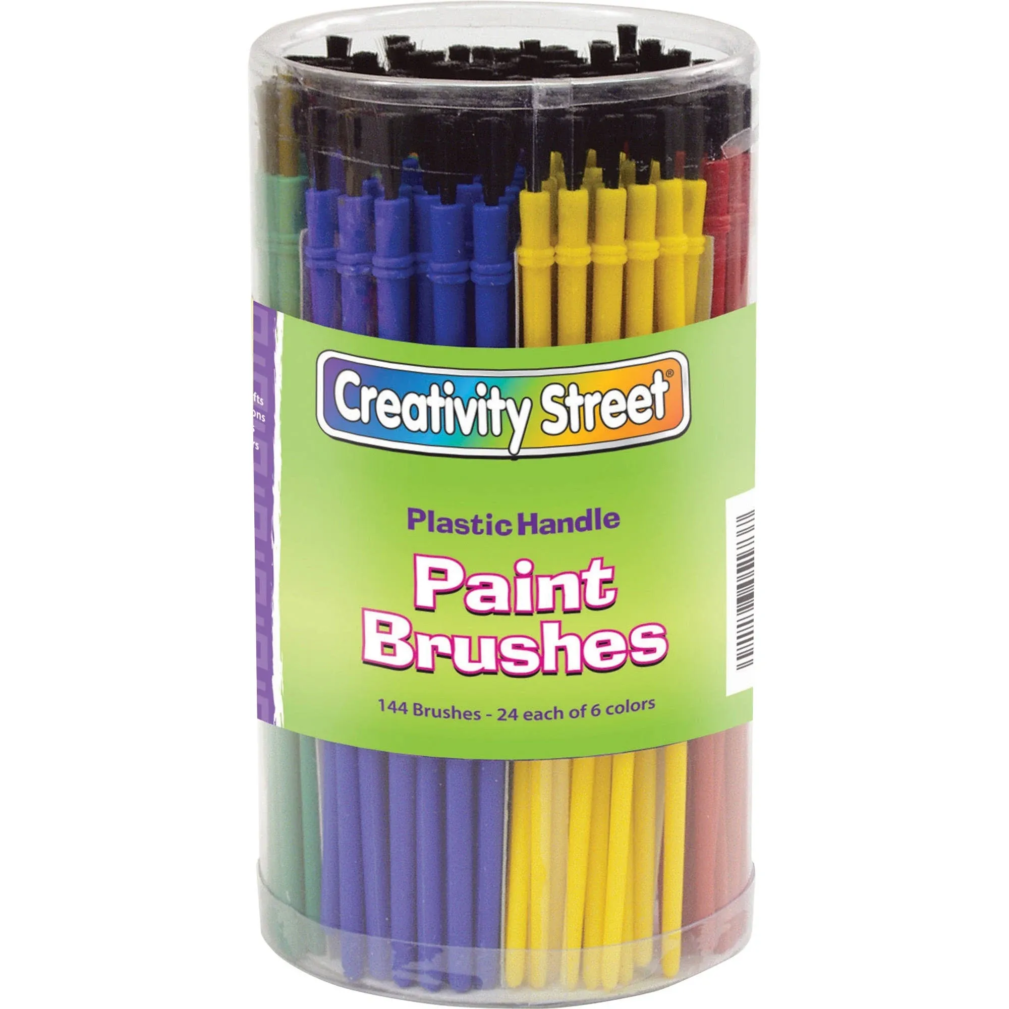 Chenille Kraft 5173 Classroom Brush Canister 144 CT Assorted