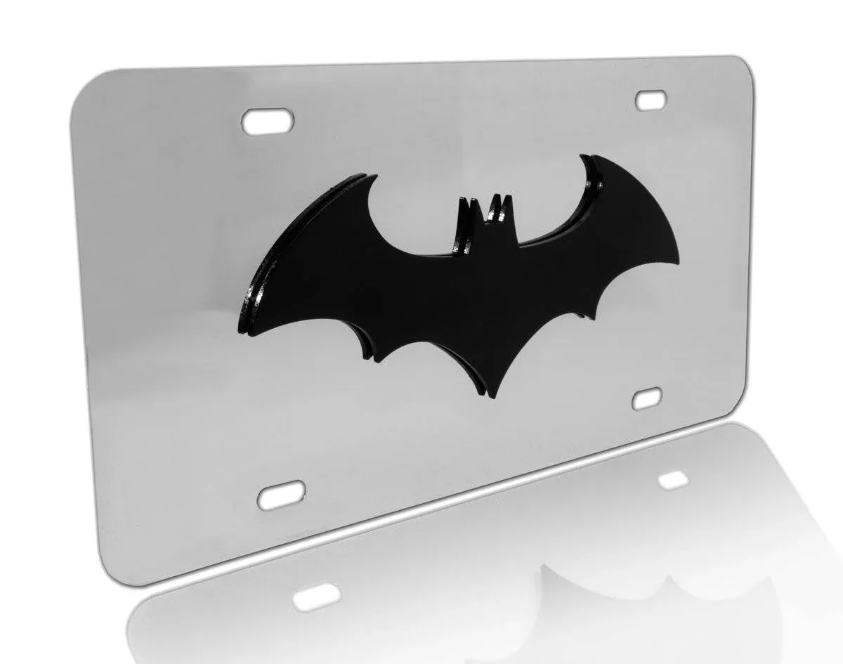 Batman Black Bat 3D License Plate