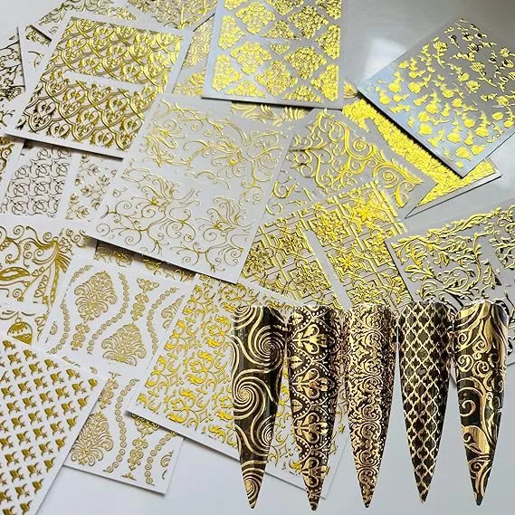 Nail Angel 26 Sheets Nail Art Adhesive Sticker Sheets