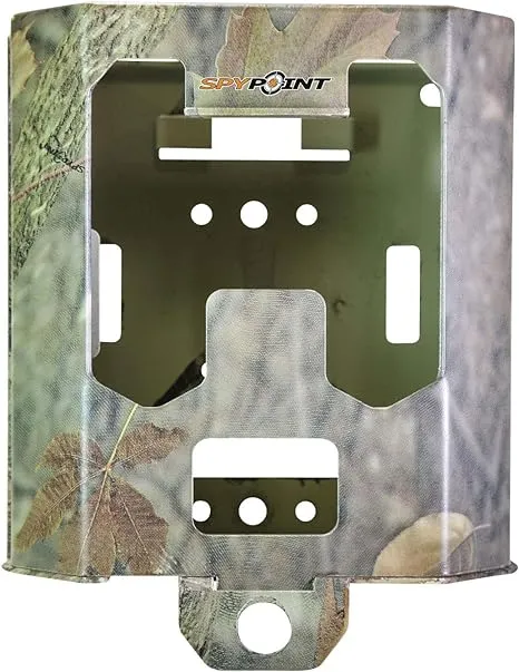 SPYPOINT Cellular Trail Cameras Security Box - SB-200 Steel Security Box fits 42 LED Cellular Game Camera | Protective Heavy Duty Steel Case fit on Cell Cameras for hunting, Trail Camera Lock Box