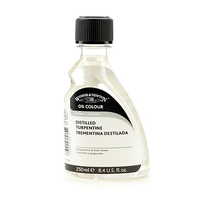 Winsor & Newton Oil And Alkyd Solvents English Distilled Turpentine 250 Ml (3239744) | Quill