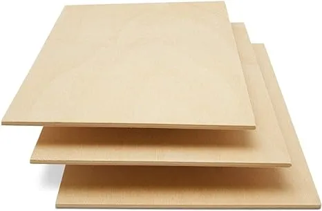 Baltic Birch Plywood, 3 mm 1/8 x 5 x 7 Inch Craft Wood, Pack of 12 B/BB Grade 