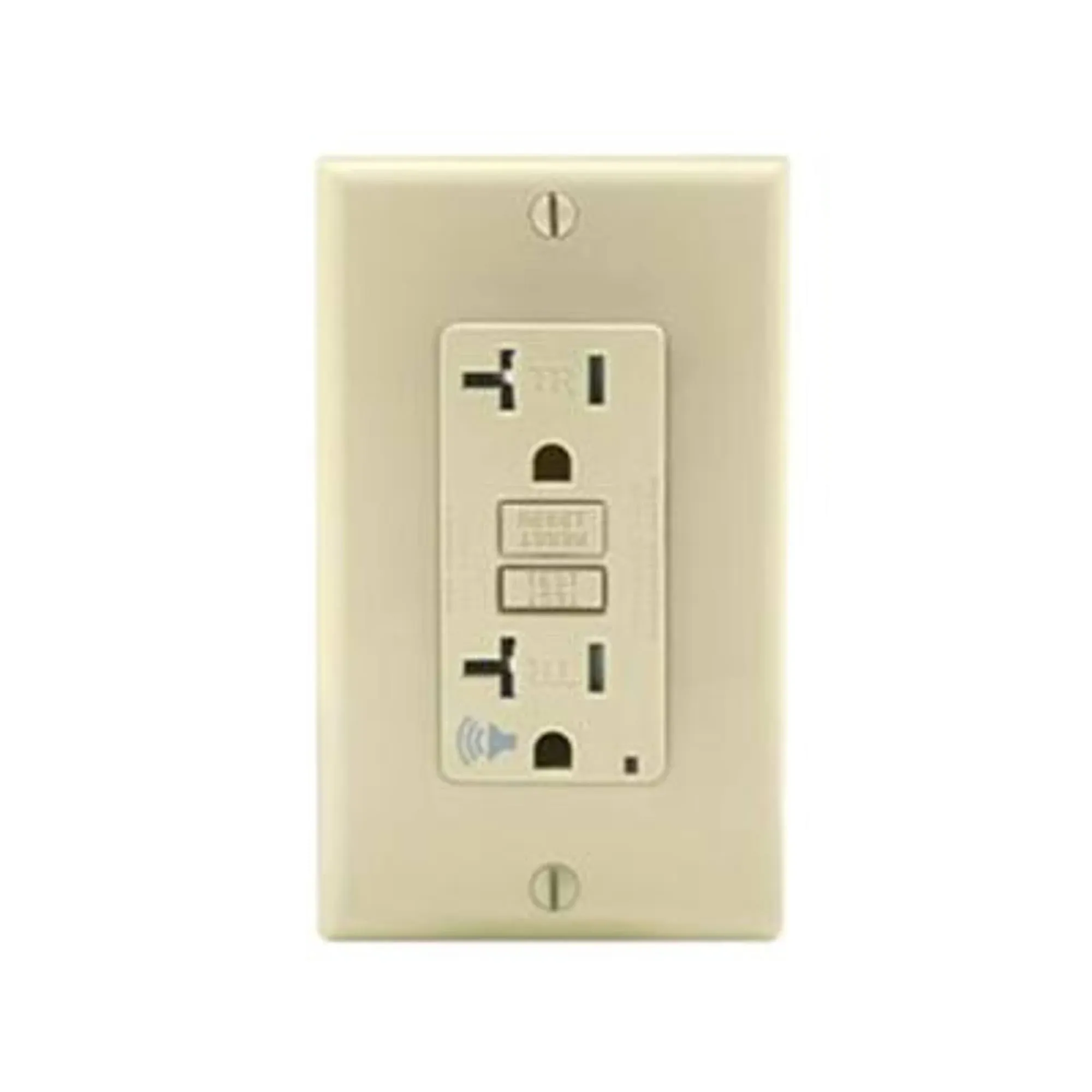 Leviton GFTA2-I SmartlockPro Self-Test Slim GFCI with Audible Trip Alert, 20 Amp ...