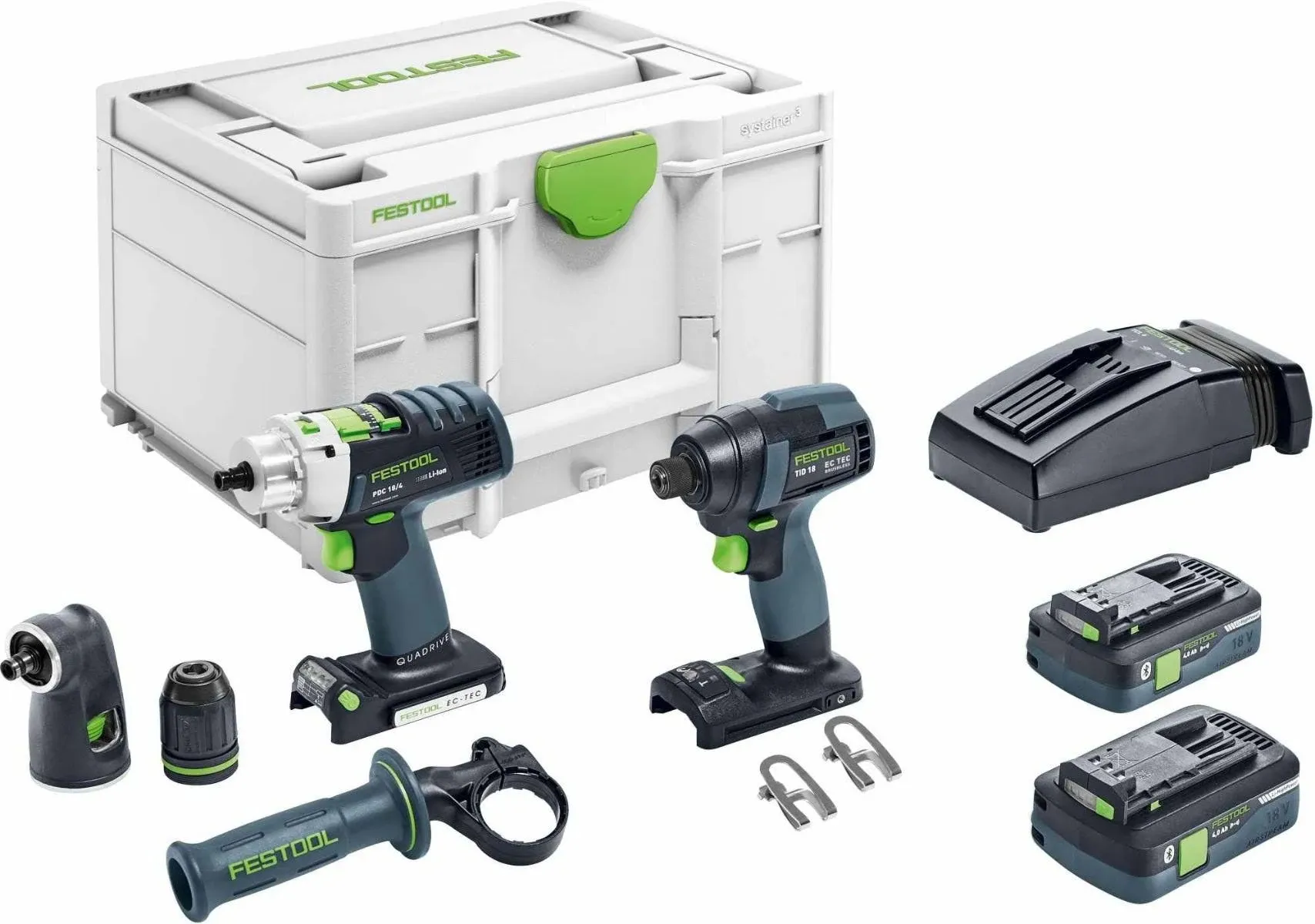 Festool TID18 HPC 4,0 I Set PDC18 Impact Driver PDC 18 Drill Driver Kit 576490