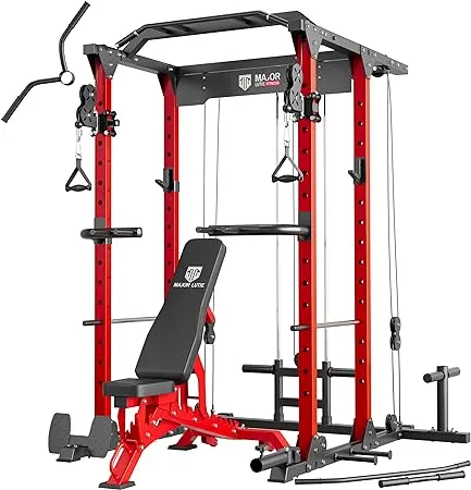 Major Fitness All-in-One Home Gym Power Rack Package PLM03