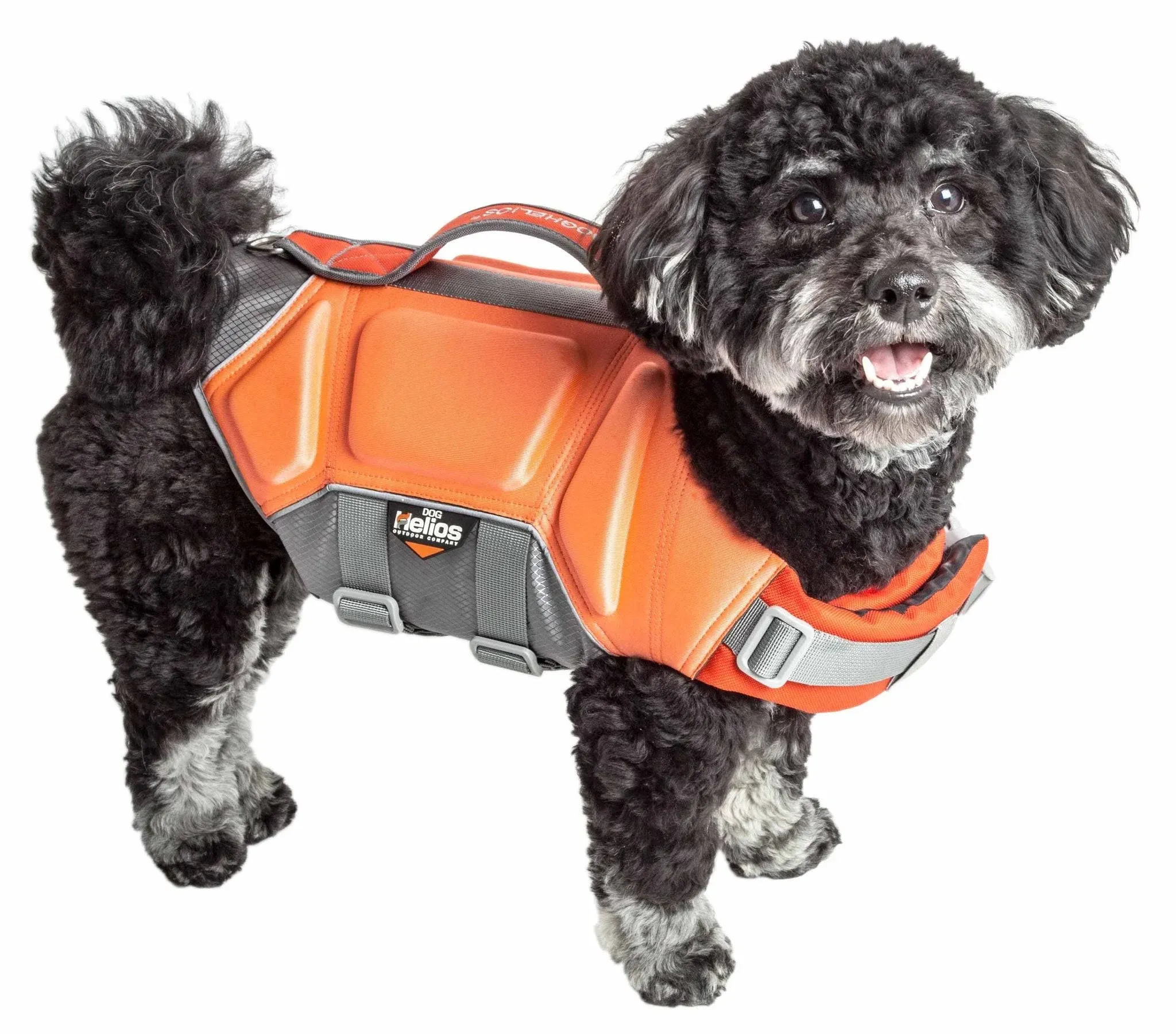 Dog Helios ® 'Tidal Guard' Multi-Point Strategically-Stitched Waterproof Dog Life Jacket - Floating Safety Vest or Pet Life Jacket for Dogs