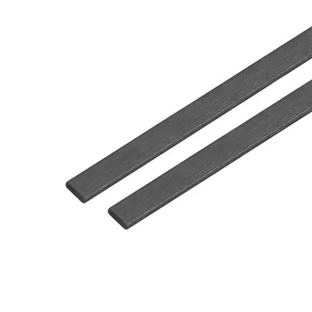 Carbon Fiber Strip Bars 0.5x3mm 400mm Length Pultruded Carbon Fiber Strips for RC Airplane 2 Pcs