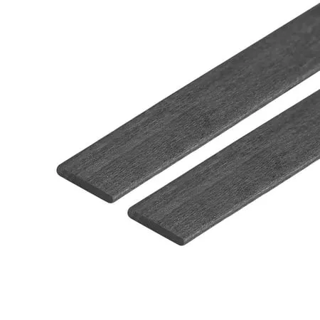 Carbon Fiber Strip Bars 1x3mm 600mm Length Pultruded Carbon Fiber Strips for RC Airplane 2 Pcs