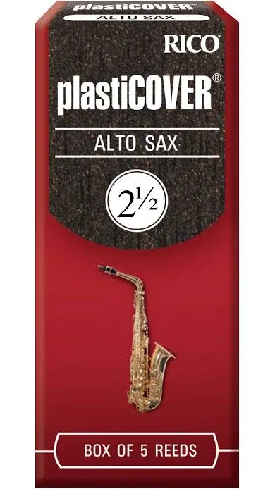 DAddario Woodwinds Rico Plasticover Alto Sax Reeds, Strength 2.5, 5-pack ...