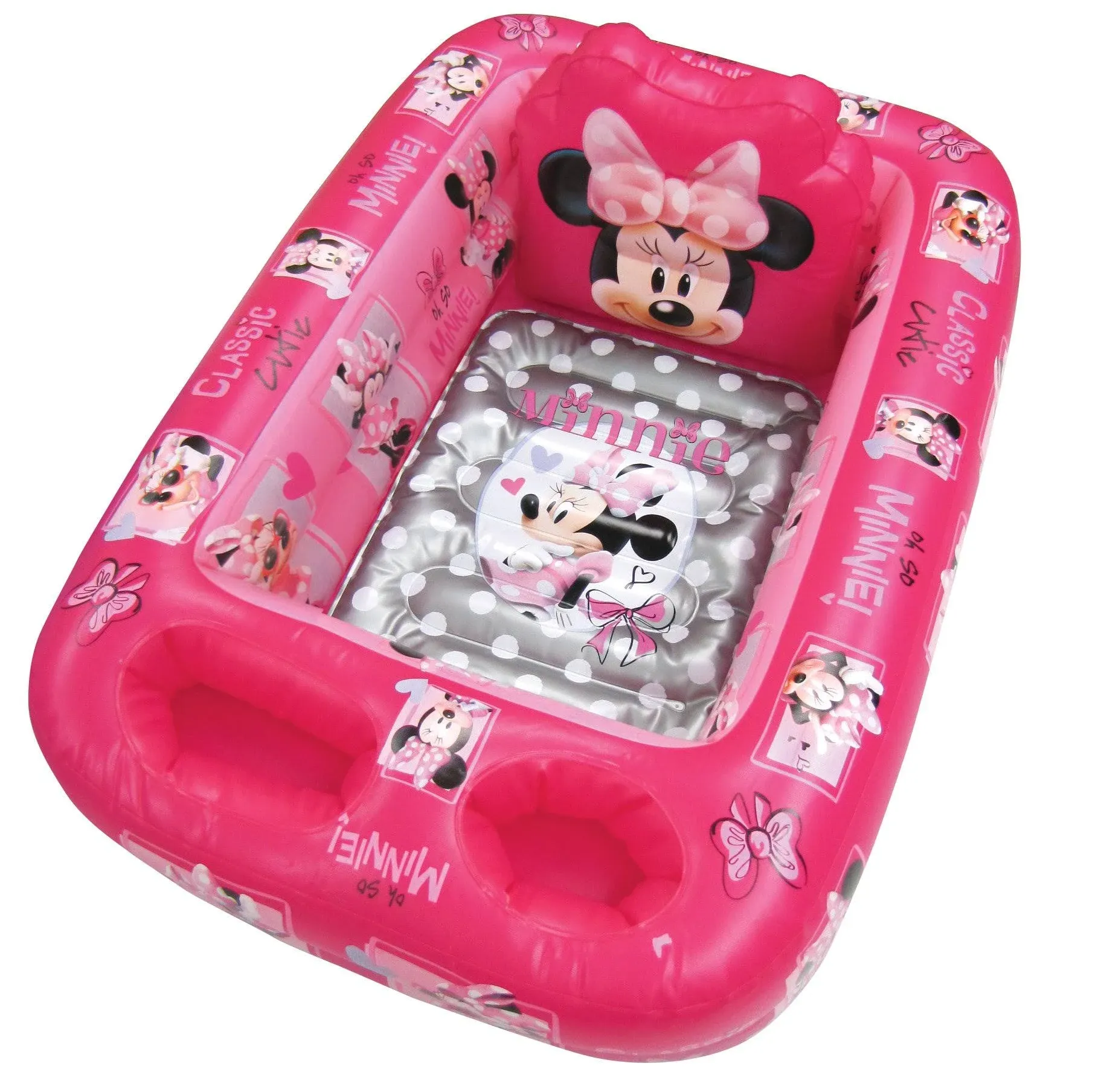 Ginsey Disney Minnie Mouse Air-Filled Cushion Bath Tub - Free-Standing, Blow Up ...