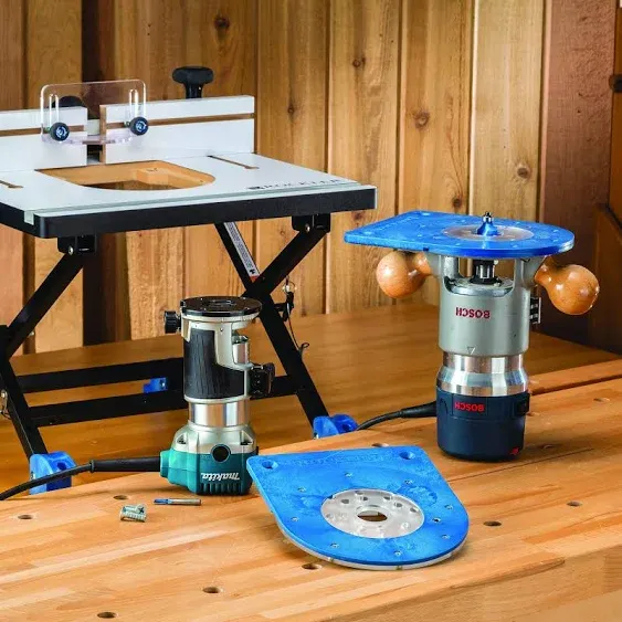 Rockler Convertible Benchtop Router Table – Convertible Routers for Woodworking Fits Most Routers – Unique Base Design Router Table – Benchtop Wood Router Includes 4 Modes in 1 Table