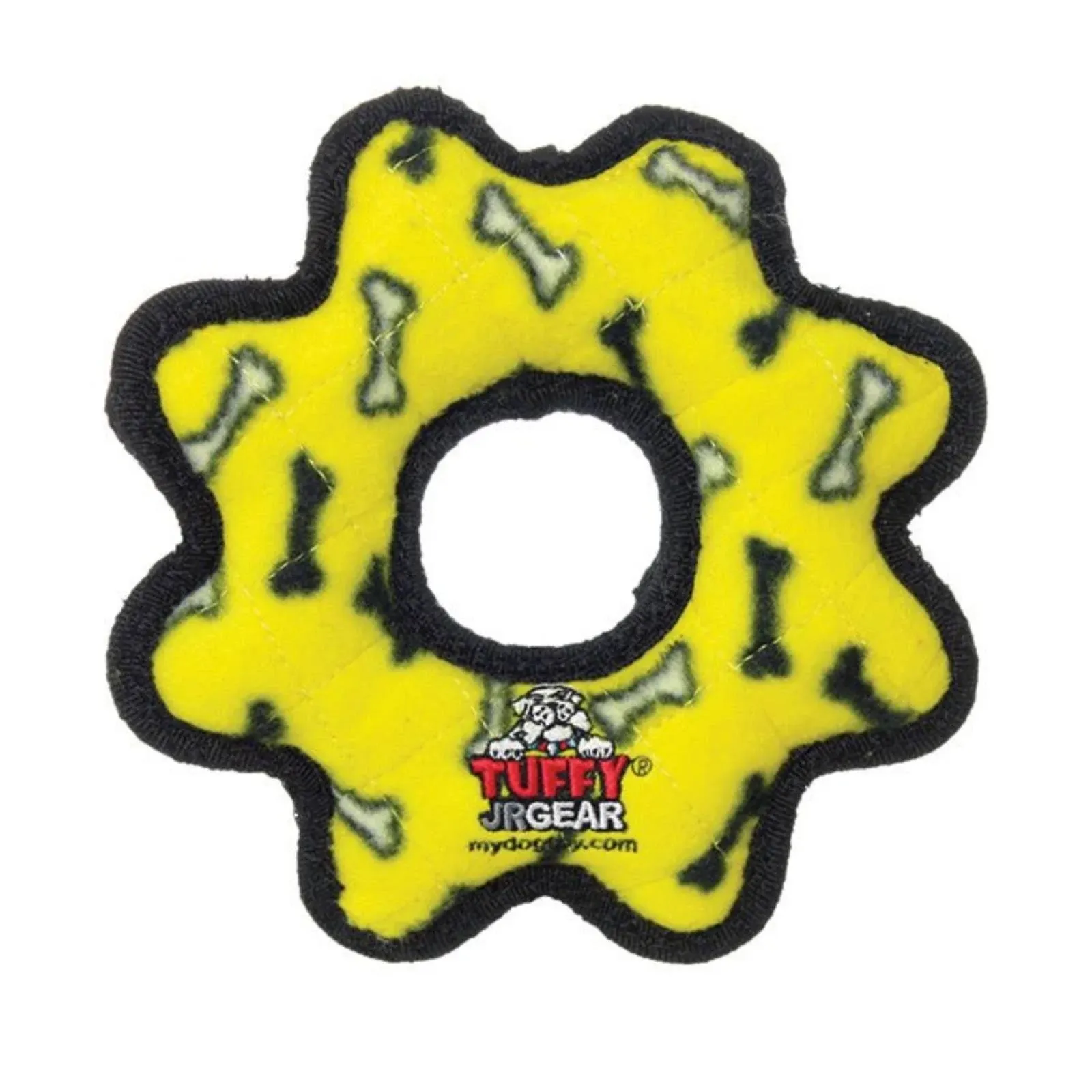 Tuffy Jr Gear Ring Yellow Bone 1 Each by Tuffy