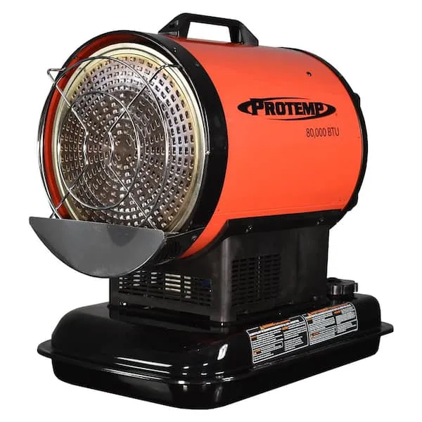 Protemp 80,000 Btu Kerosene Radiant Heater - Heats Upto 2000 Square Feet (Pt-80-Ofr)