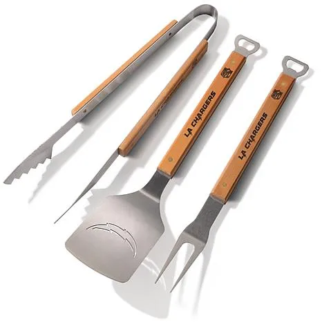 Officially Licensed NFL Classic Series 3-piece BBQ Set - Chargers - 9155360 | HSN