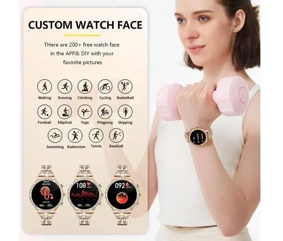 soinfo Smart Watch for Women with Answer/Make Call, Bluetooth Smartwatch