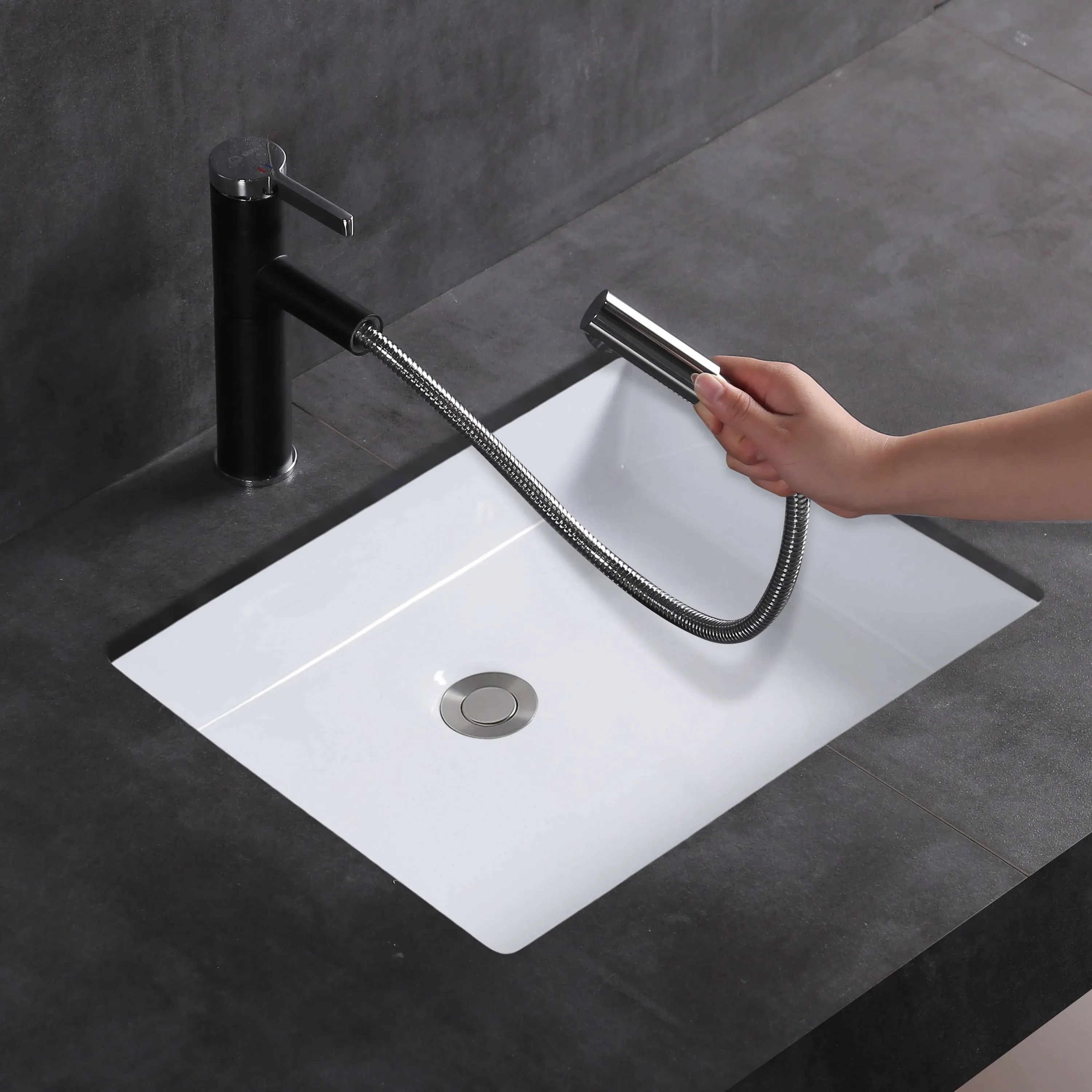 MEJE MJ-T2014 19.5 Inch Rectangle Undermount Bathroom Sink