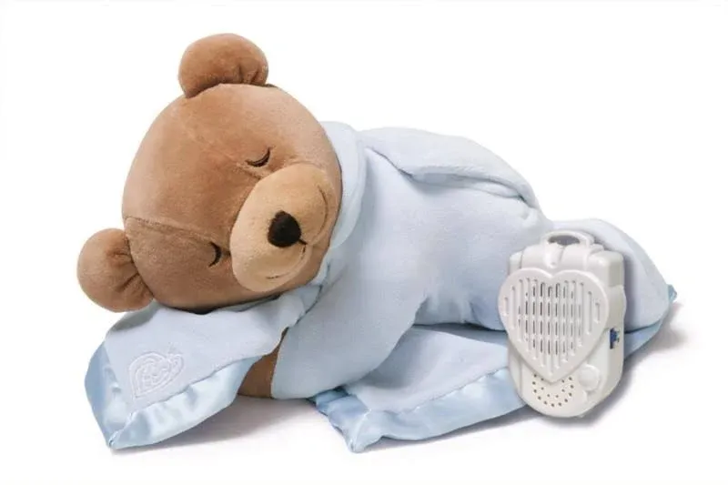 Prince Lionheart Original Slumber Bear with Silkie Blanket - Blue