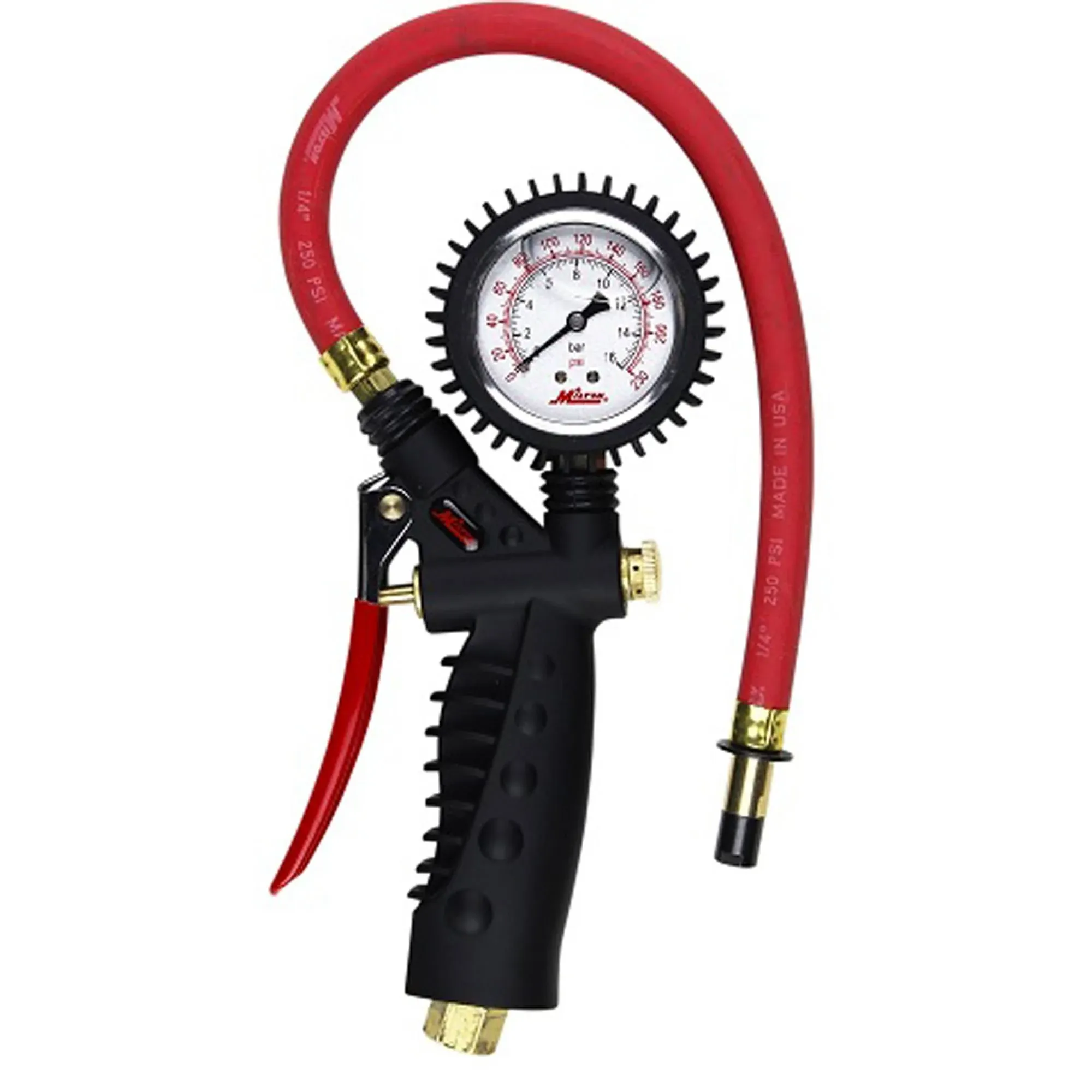 Milton S-574A Inflator Gauge, Analog, Straight Chuck