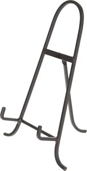 Bard's Black Wrought Iron Easel, 11.5" H x 8" W x 7" D