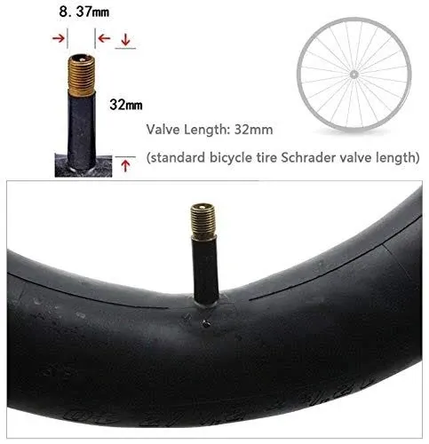 Ibely 2 Pack Bike Tube with 3 Tire Levers, 22'×1.75/1.95/2.10/2.125 Bicycle Inner ...