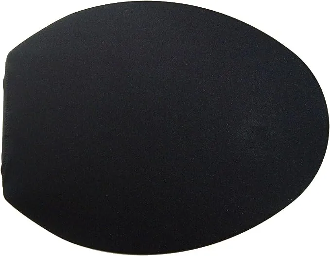 Spandex Fabric Cover for A Lid Toilet Seat Fits on Round & Elongated Models - Handmade in USA (Black)