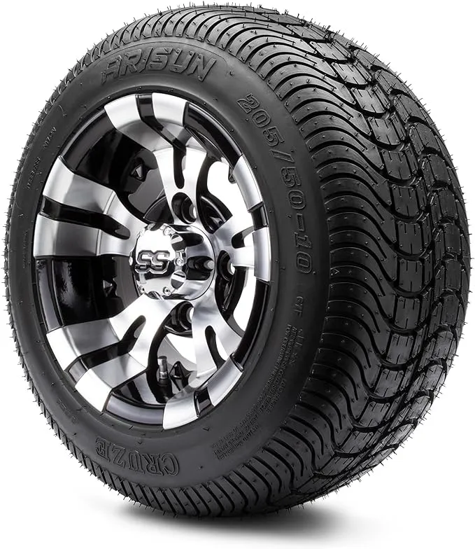 10 inch Vampire Golf Cart Wheels and Tires