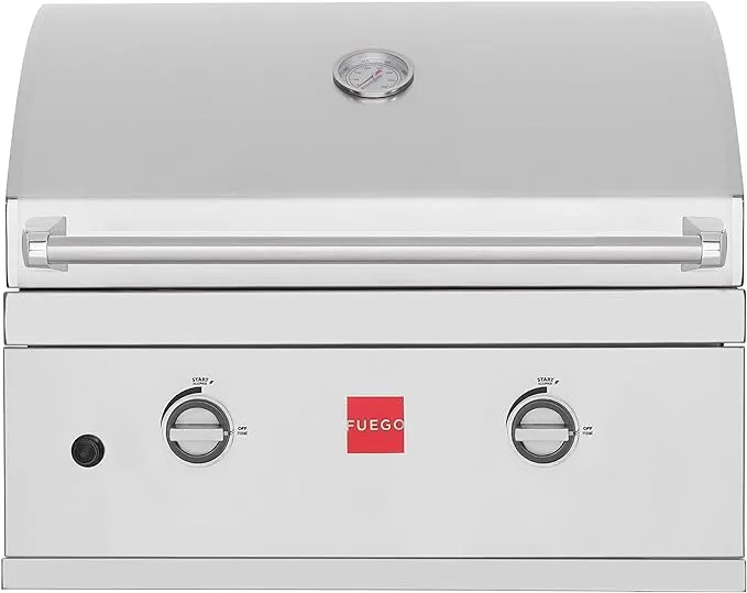 Fuego F27S-B 304SS Built-in Gas Grill, Stainless Steel