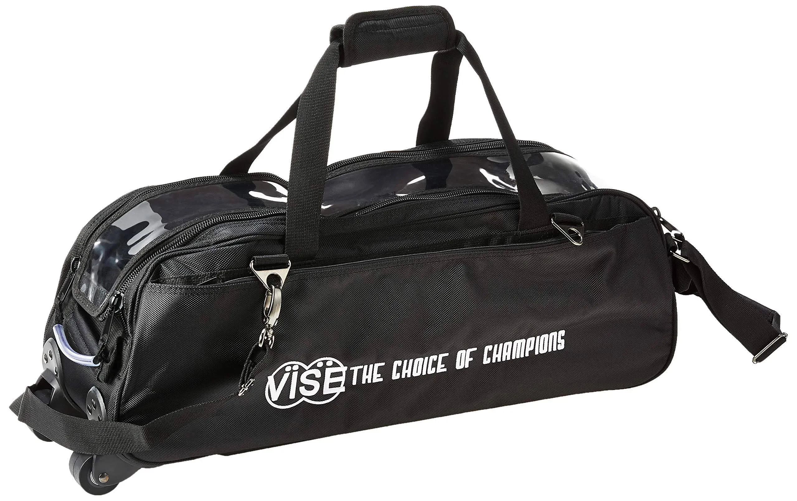 Vise Clear Top Triple Tote Bag Blue