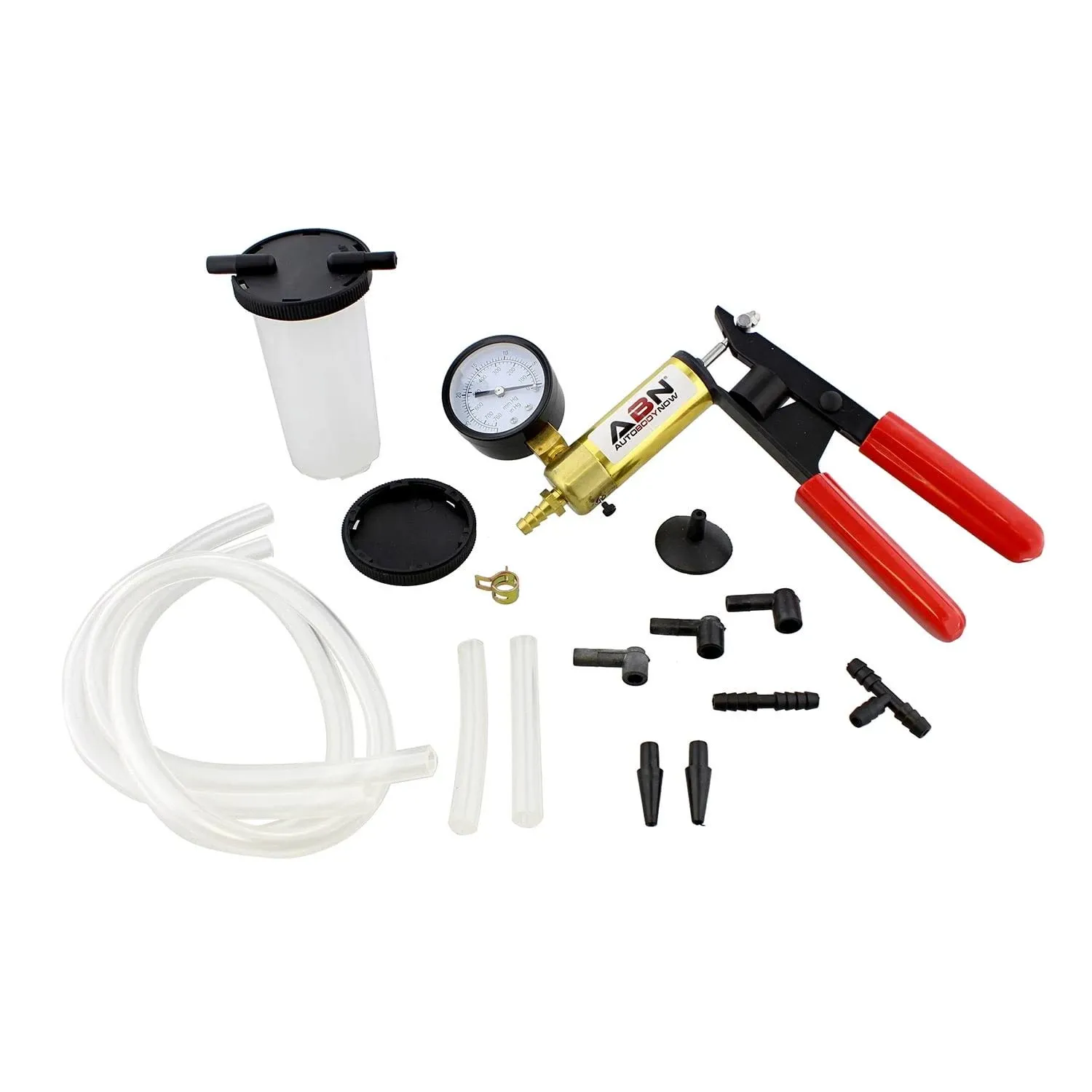 ABN Brake Bleeder Kit Universal Vacuum Pump Bleeding Set for Automotive Service