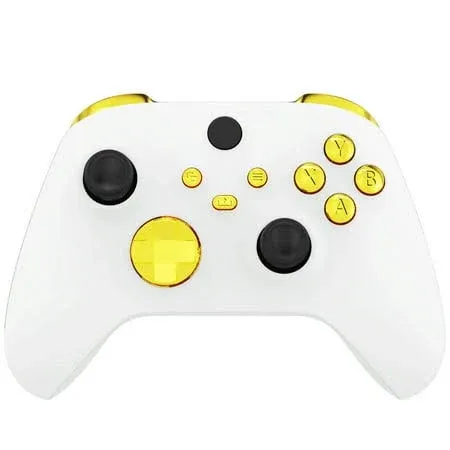 eXtremeRate Replacement Full Set Buttons for Xbox Series X & S Controller - Chrome Gold